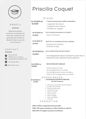 Priscilia, babysitter à Pont-à-Mousson